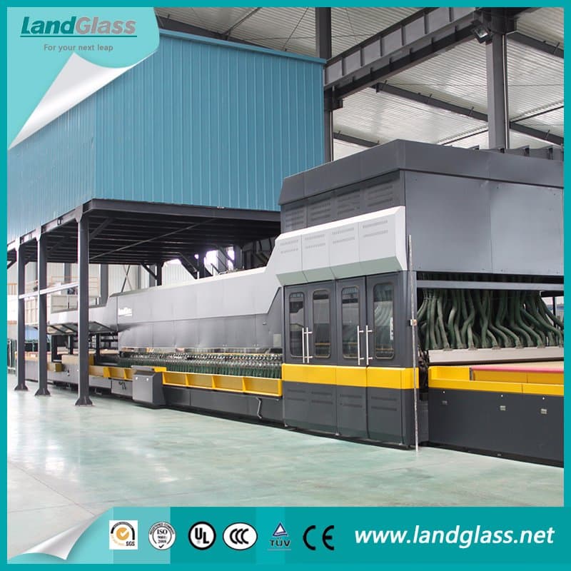 Building Flat Single Curvature Low-E 4mm Clear Glass Tempering Bending Furnace Machine