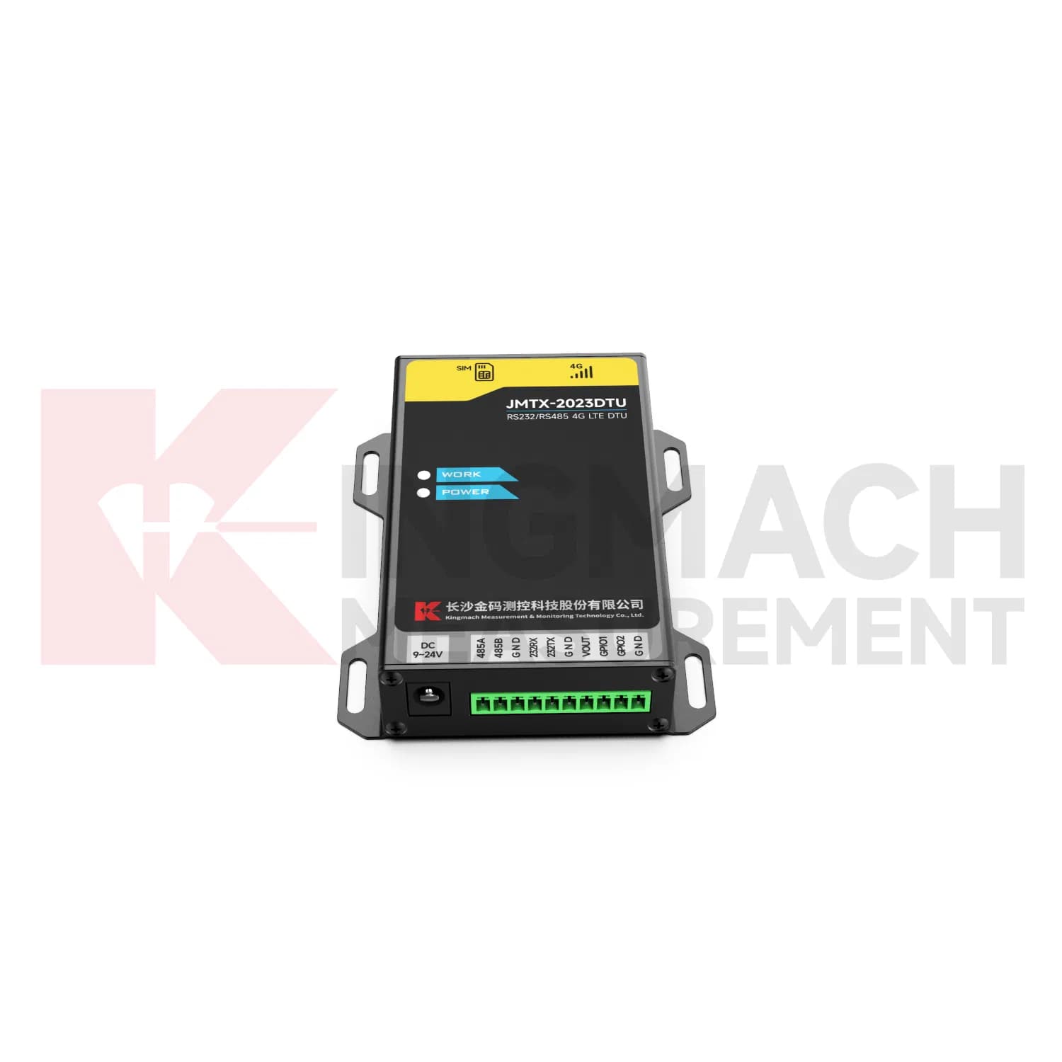 King Mach Dual-Interface 4G Cat1 DTU for Multi-Client TCP Server Connection