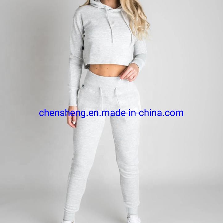 Woman Crop Top Tracksuit Sport Jogging Suits Wholesale Women Tracksuit Set for Casual