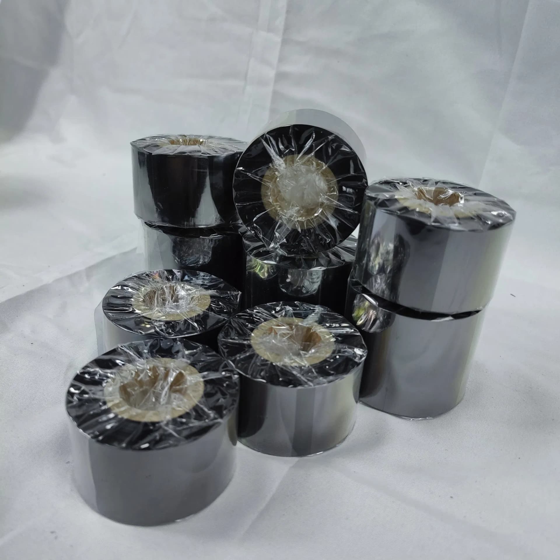 30mm *100m Black Barcode Ribbon Hot Stamping Foil Barcode Printer Ribbon