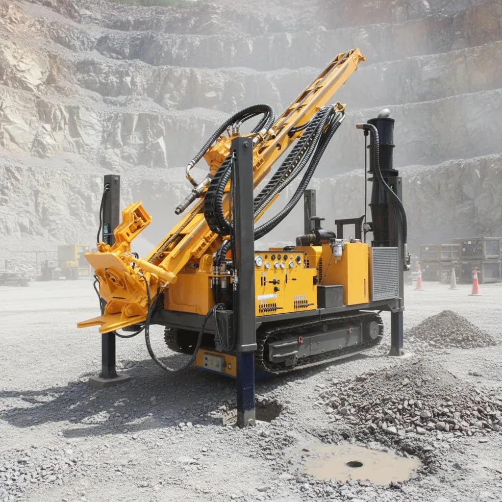 Multifunctional Crawler Reverse Circulation Water Well Drilling Rig Machine for Mine Area
