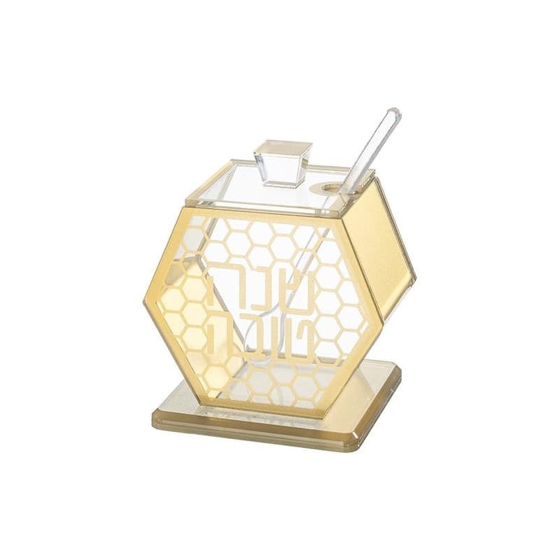 Chic Lucite Honey Bowl for Rohs Hashanah and Holiday Decorations