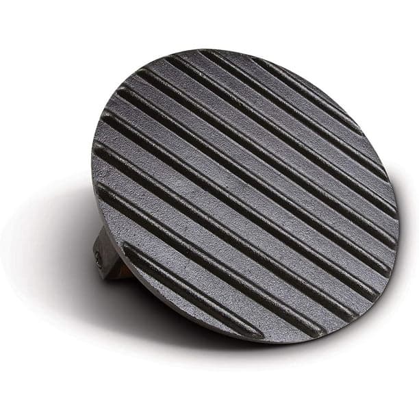 Factory High Quality Black Pre-Seasoned Cast Iron Ribbed Meat / Bacon / Grill Press for Cast Iron Cookware Set