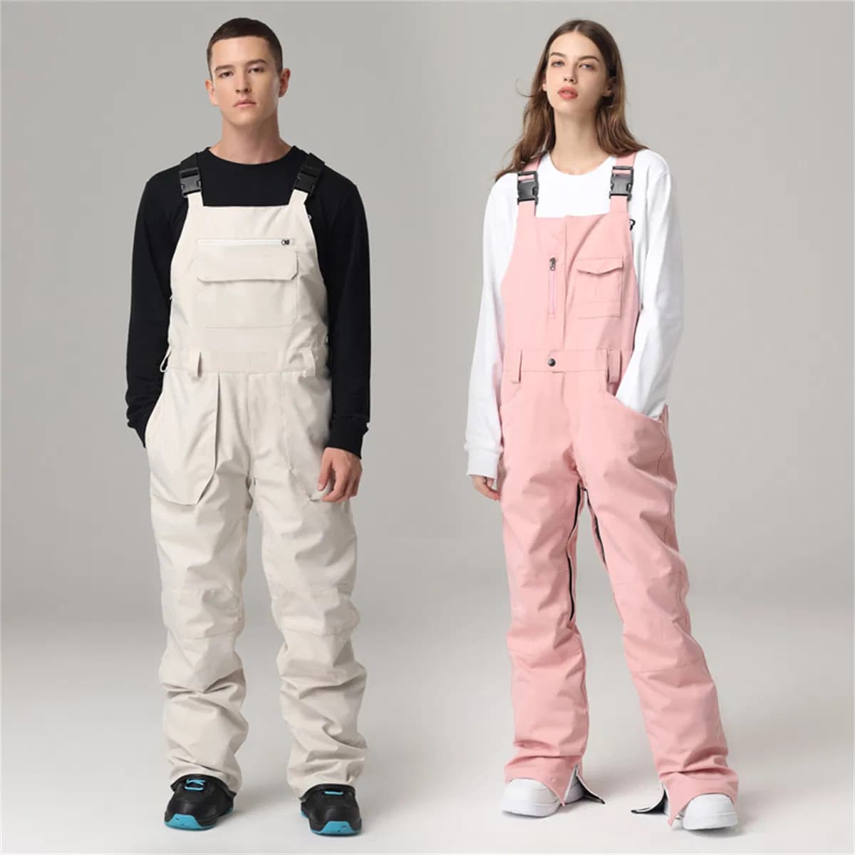 SJ-HX1006 Custom Logo windproof and waterproofwarm one-piece Ski pants