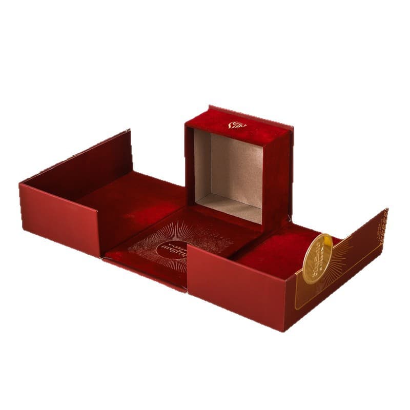 Double-Opening Cosmetic Essence Liquid Gift Packaging Box Empty Box Opened Together as a Souvenir Gift for Skincare Products Box