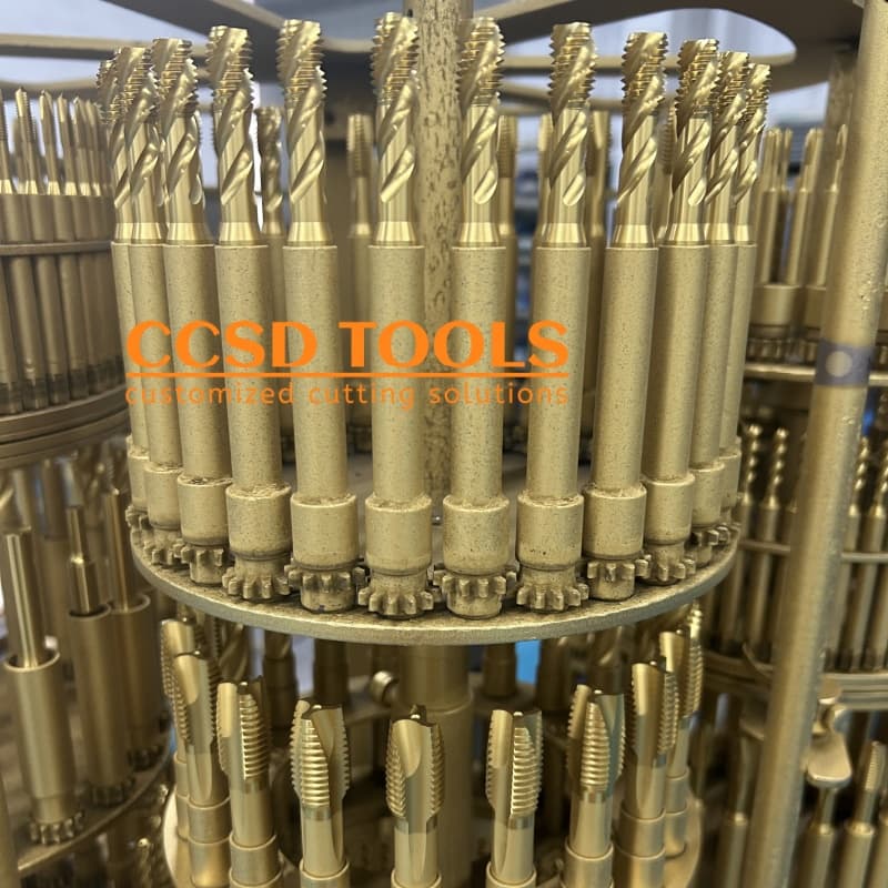 Machine Taps with Hard Coating HSS-E Factory Taps DIN JIS Spiral and Straight Taps High Efficiency