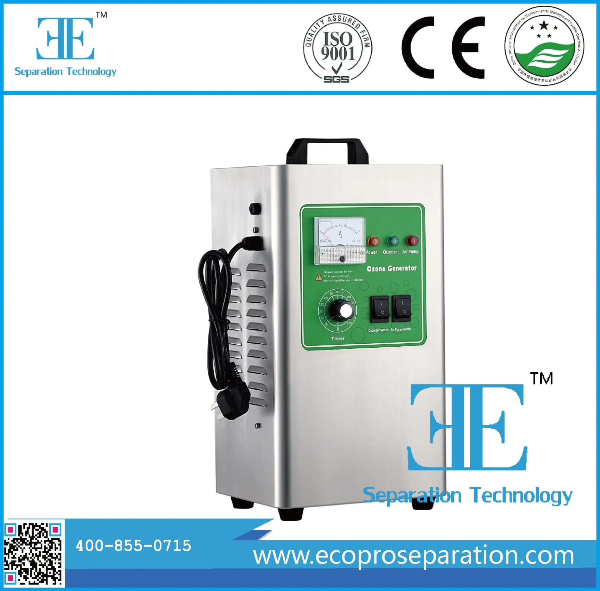 Ozone Generating Machine Ozone Generator for Slaughter House Wastewater Treatment