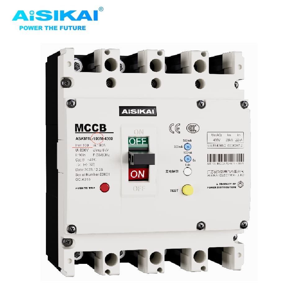 Aisikai M1l 100A Molded Case Circuit Breaker (MCCB)