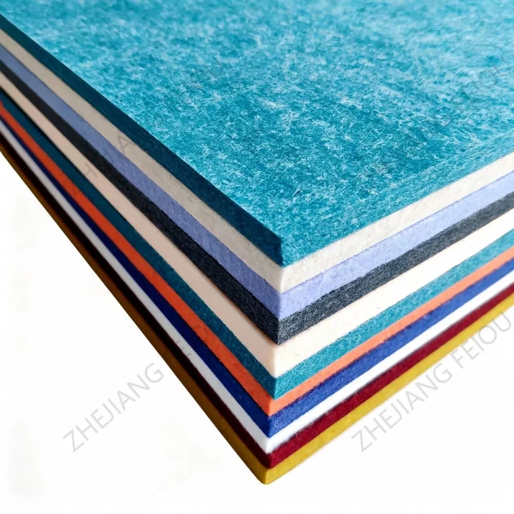100% Polyester Fiber Curved Design Acoustic Ceiling Panel
