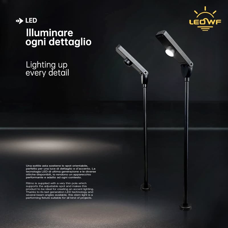 Black Cabinet LED Showcase Light 3W Jewelry Mini Spotlight 110V 220V