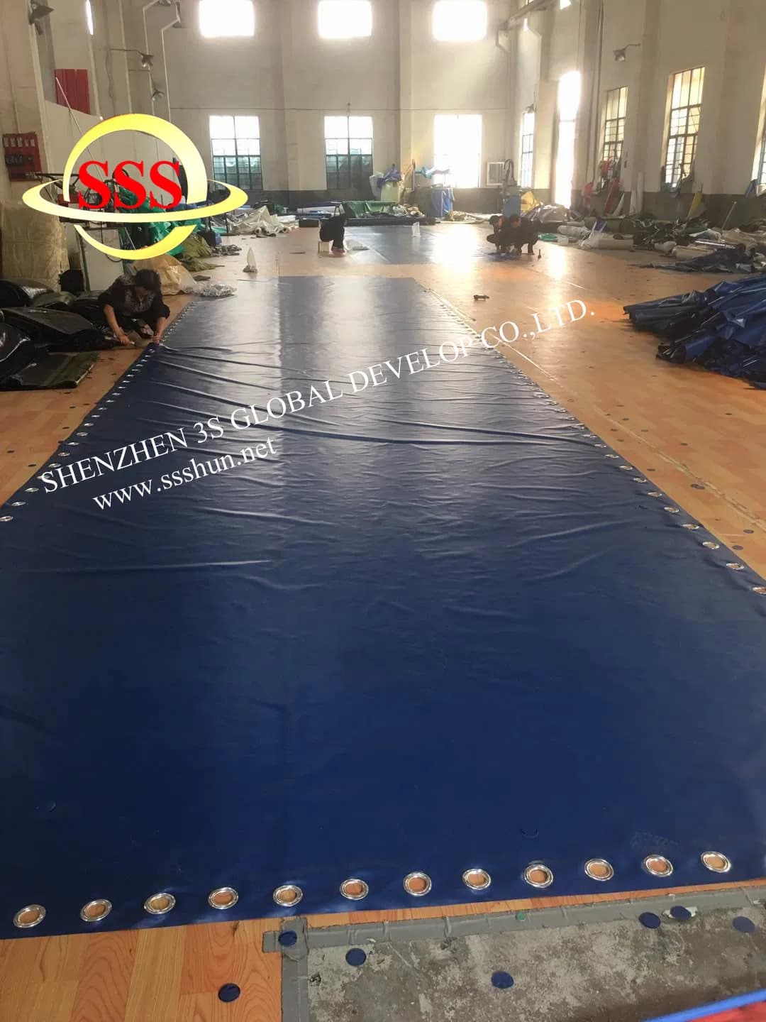 Full Sets Open Top Container Spare Parts -- Hinge Set, Roof Bow, PVC Tarpaulin Cover, Tir Cable