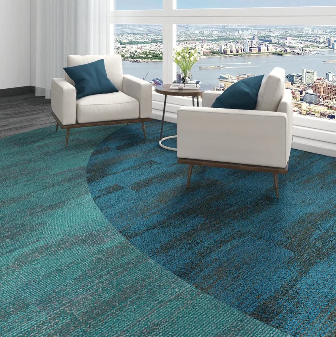 Anti Slip Carpet Tile 50*50cm 100% Synthetic Fibre Carpet & Rugs