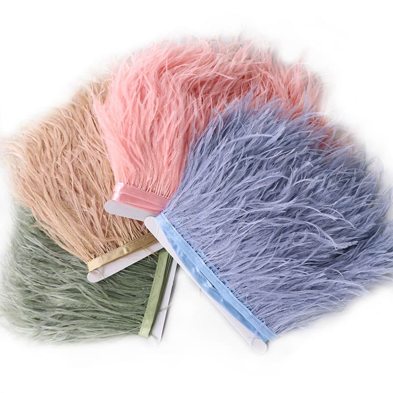 Free Sample Ostrich Feather 10-15cm Decoration Dress Shoe Hat Ribbon Feather