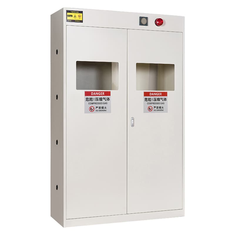 3 Cylinders Fireproof Explosion Proof Steel Safety Gas Cylinder Cabinet with Exhaust Vent