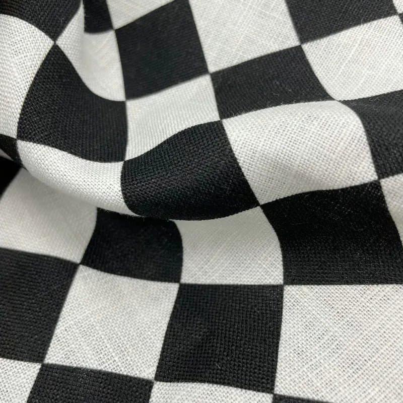 9*9s 190GSM Printed Woven Textile Fabric of 100% Pure Linen Supplier From China for Shirt Roll