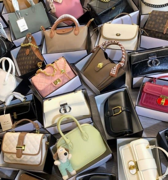 New Selling Luxury Designer Used Bags Stock Handbag Mixed Color High Quality Second Hand Cloth Women's Crossbody Bag All Fujian