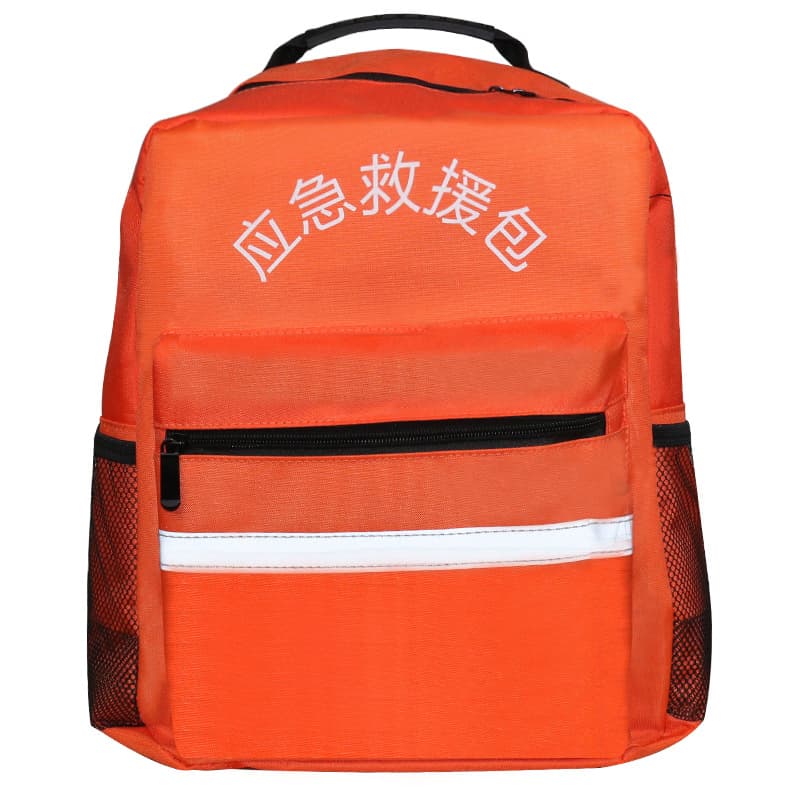 Red Empty First Aid Backpack - Emergency Trauma Bag for Camping Cycling Daycare