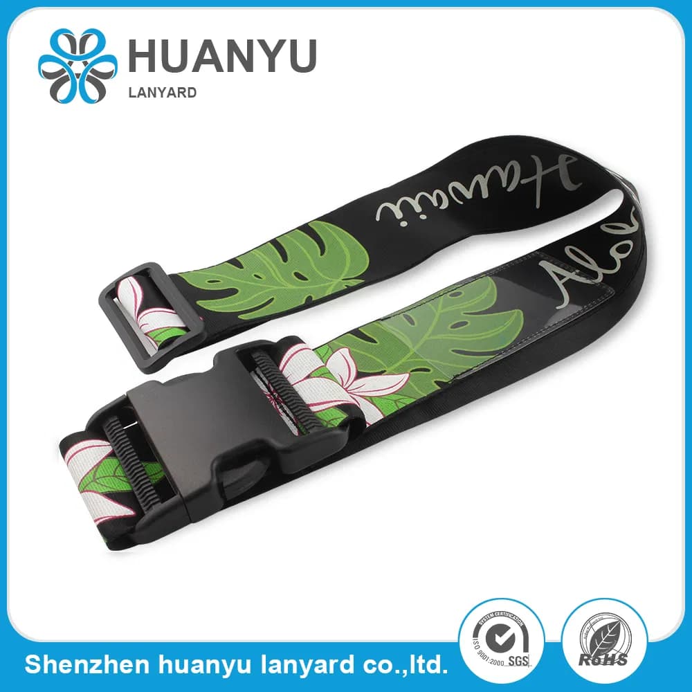 Wholesale Personalized Silk-Screen Printing Nylon Luggage Belt Strap