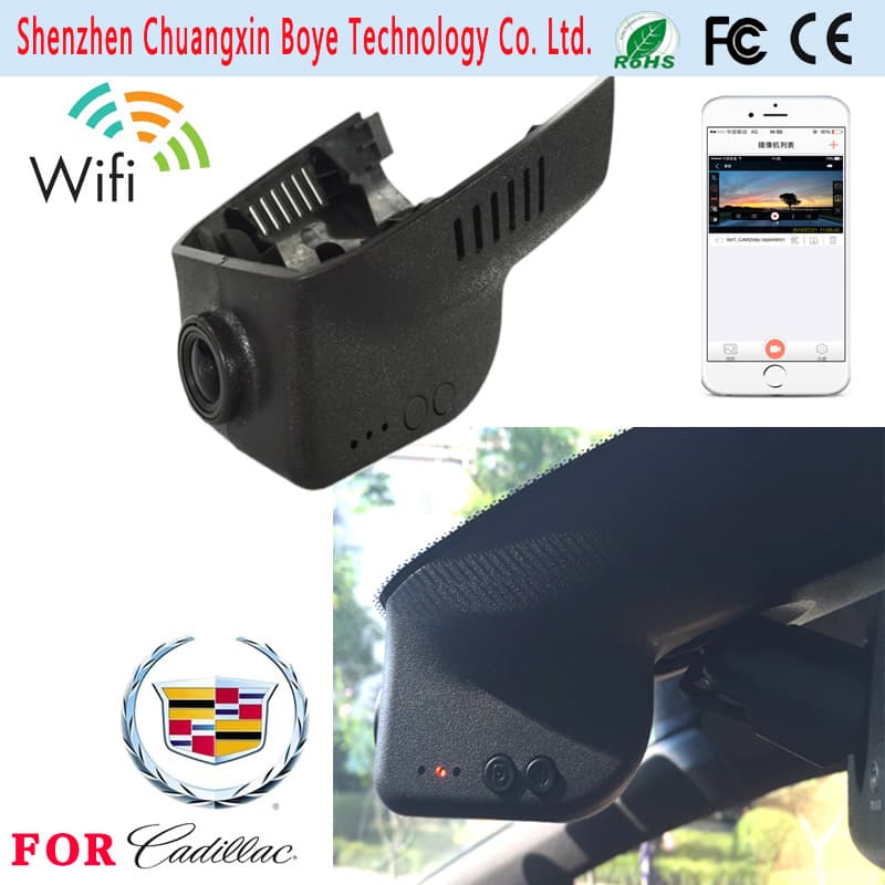 WiFi Controling HD Hidden The Original Car Style DVR Camera for Cadillac