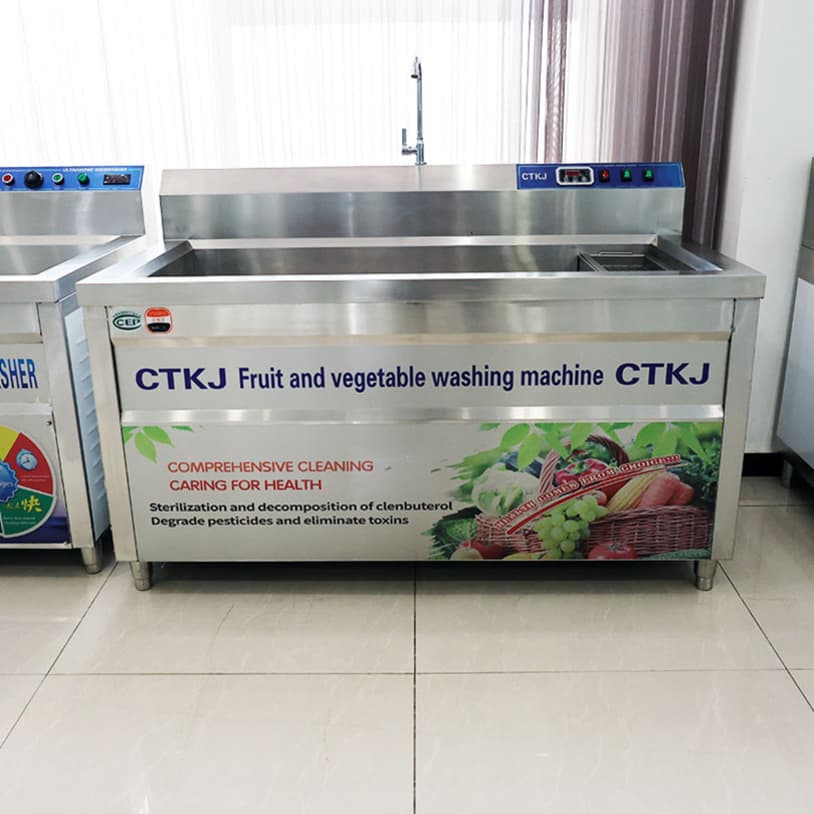 Large Capacity Ozone Sterilizing Stainless Steel Vegetable Washing Machine