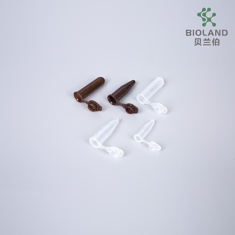 Bioland Lab Manufacturer's Microcentrifuge Tube Low Retention Sterile 2ml Natural Amber Laboratory Supplies