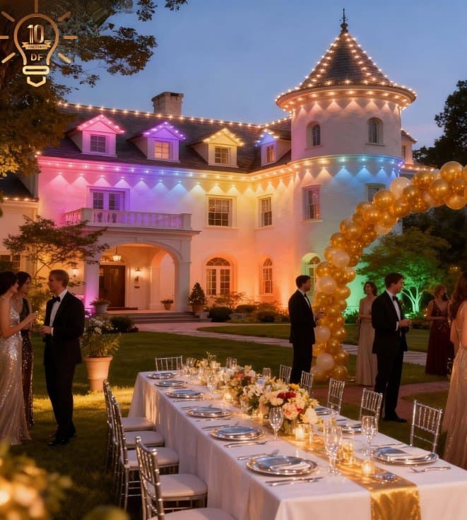 Outdoor Dynamic Scene LED Point SMD5249 Strip Light Cuttable Programmable for Pool Landscape Courtyard Eaves Lighting