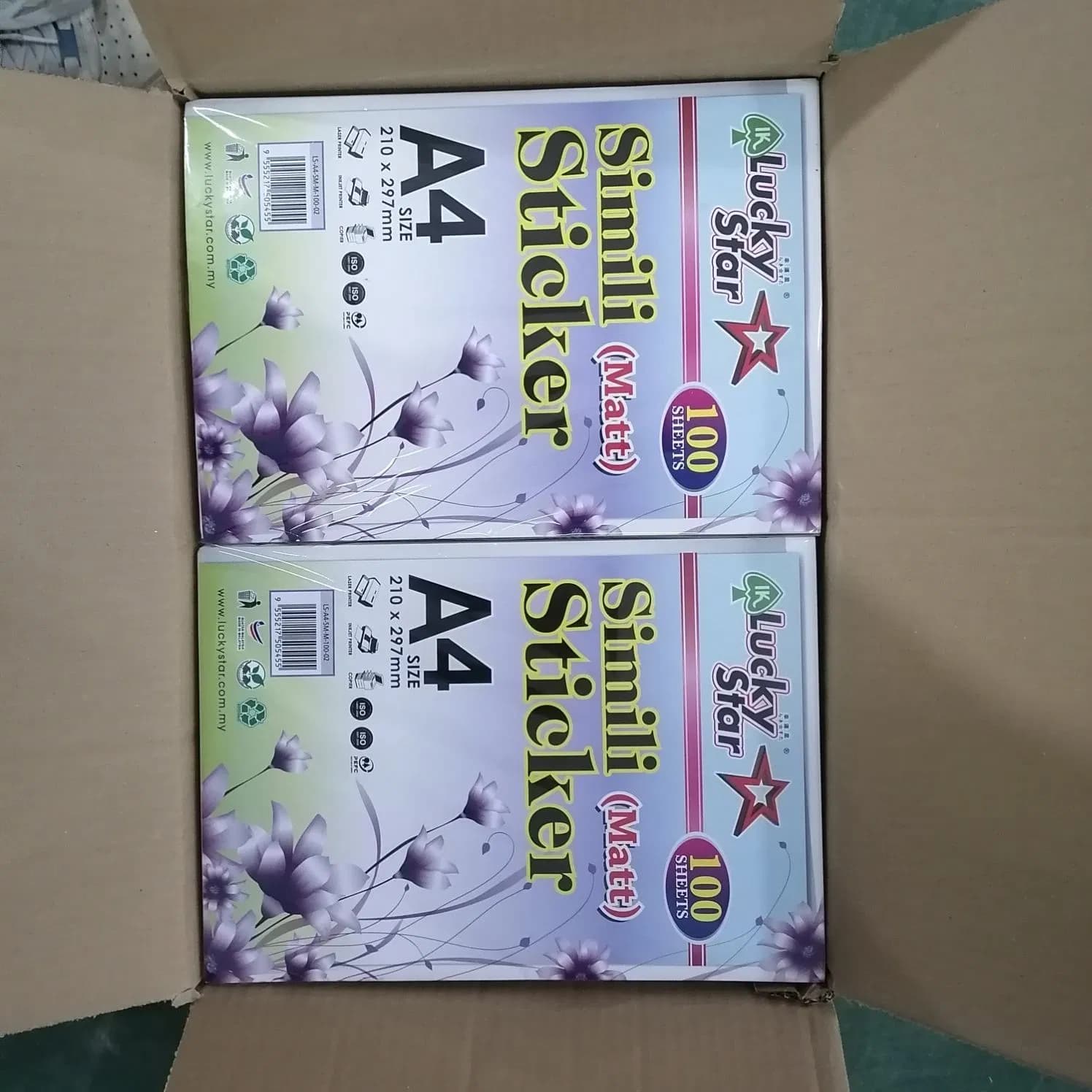 A4 Sheets High Glossy/Mirror Artpaper Self-Adhesive Label Material