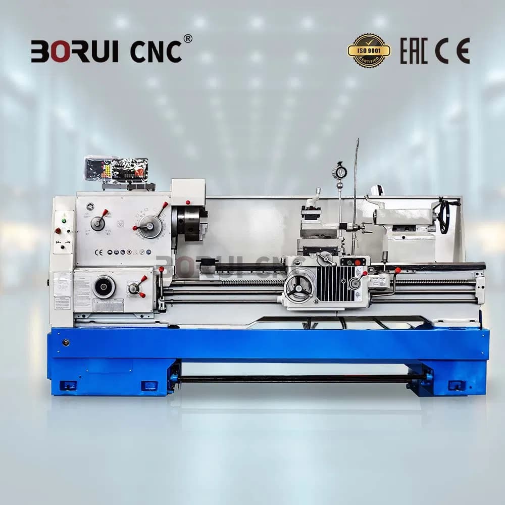 Ca6150 Universal Manual Lathe Machine Heavy Duty Precision Turning for Turning, Boring, Threading and Drilling of Shaft, Disc and Various Rotary Work Pieces