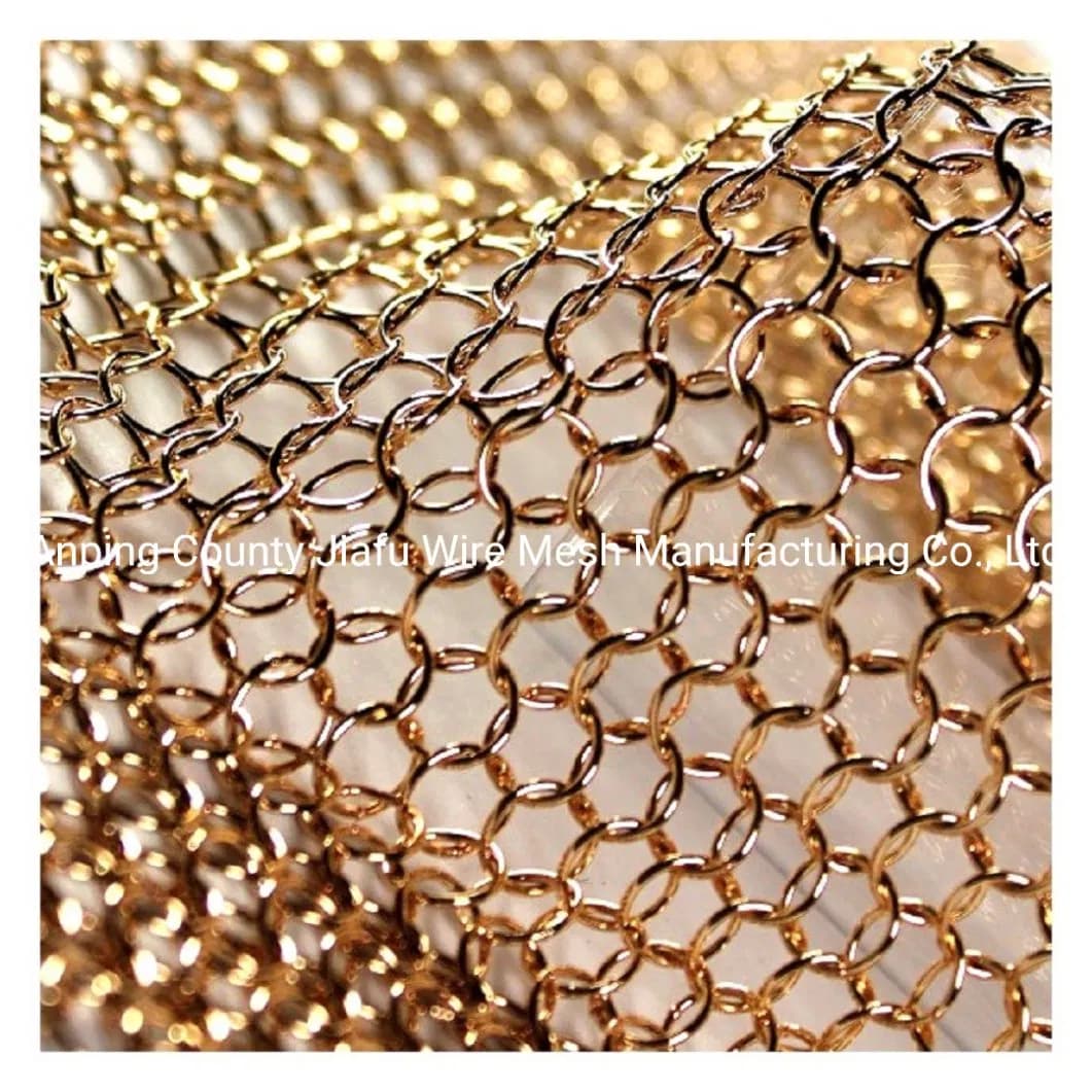 Various Colors Stainless Steel Metal Ring Decorative Wire Mesh