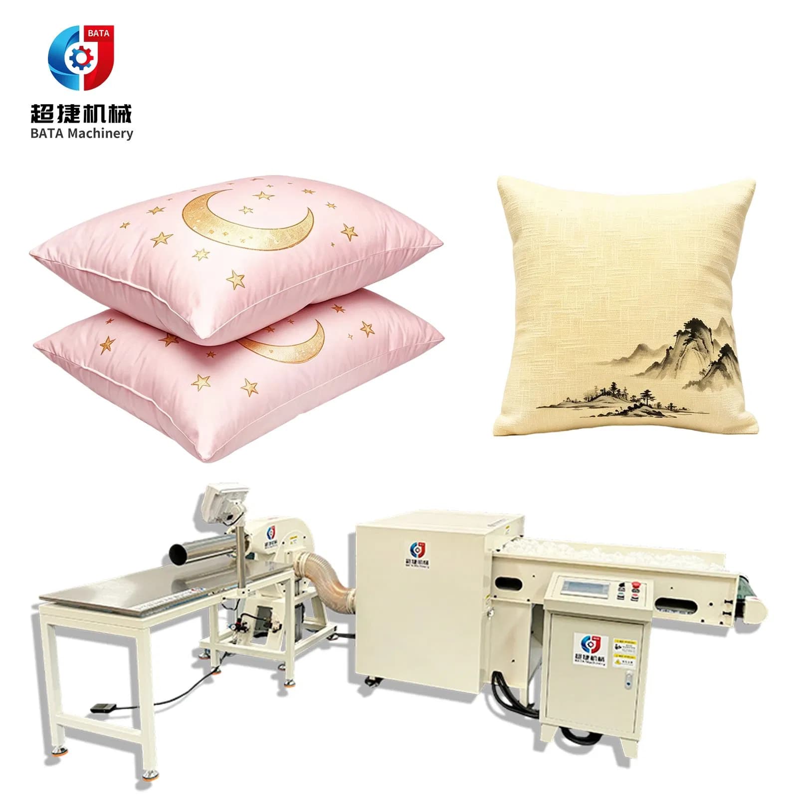 Pillow Fiber Filling Machine Sofa Cushion Stuffing and Polyester Fiber Opening Machine