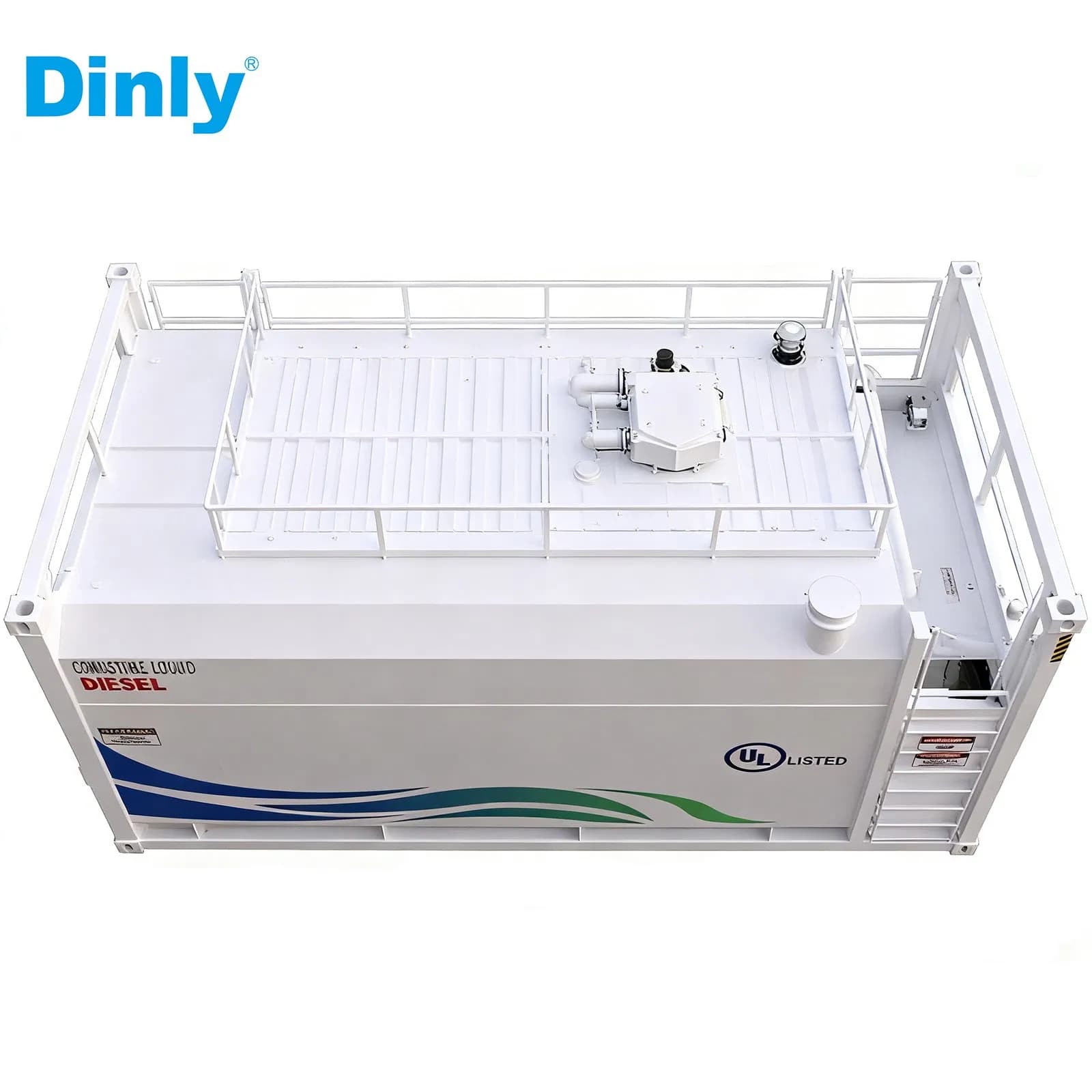 20FT and 40FT Container Fuel Pump Mobile Gas Station Petrol Dispenser with Tank for Mining Trucks Ships Filling