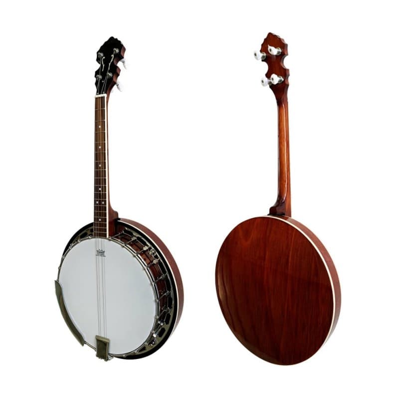Afanti Customized 4 String Mahogany Rim Short Scale Tenor Banjo
