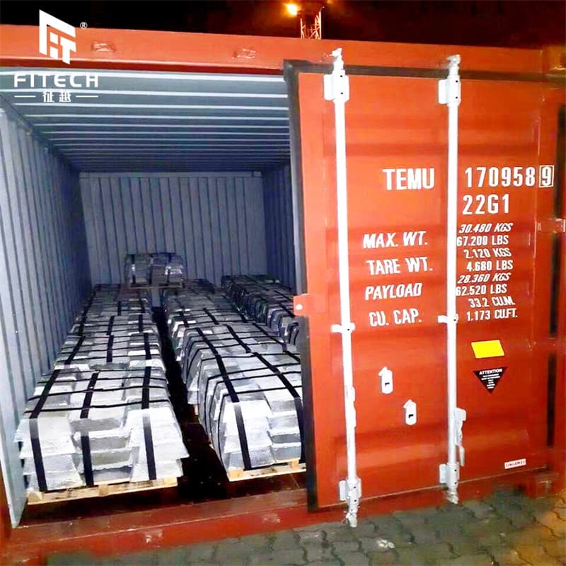 Grey with Metallic Luster Ingot CAS 7440-36-0 for Metallurgy 99.65%/99.85% Antimony Ingot