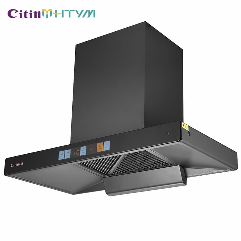 OEM Intelligent Touch Control Wall-Mounted T Shape Cooker Range Hood with Hot Cleaning