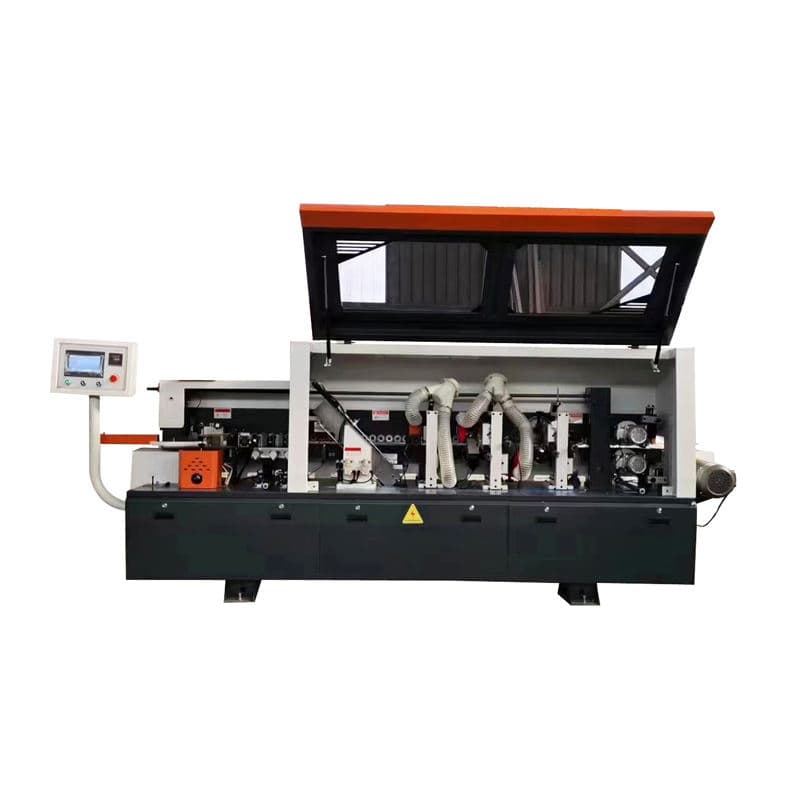 Factory Price Edgebander Wood MDF PVC Strip Glue Edge Bander with Scraping Buffing Straight Line Automatic Edge Banding Machine