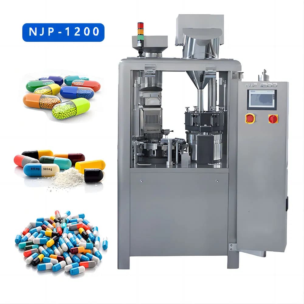 High-Precision Automated Capsule Filling Machine with PLC Control