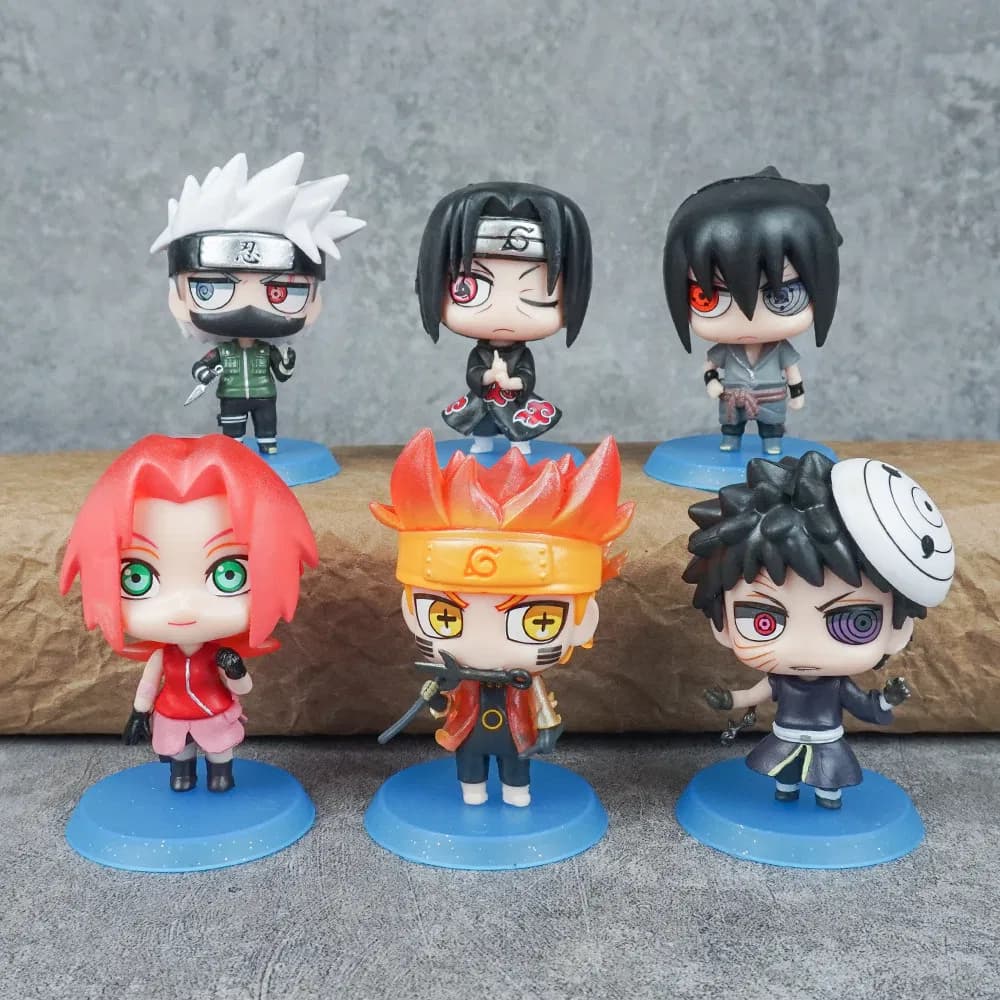 Naruto Figure Cartoon Twisted Egg Doll Cake Ornaments Blind Box
