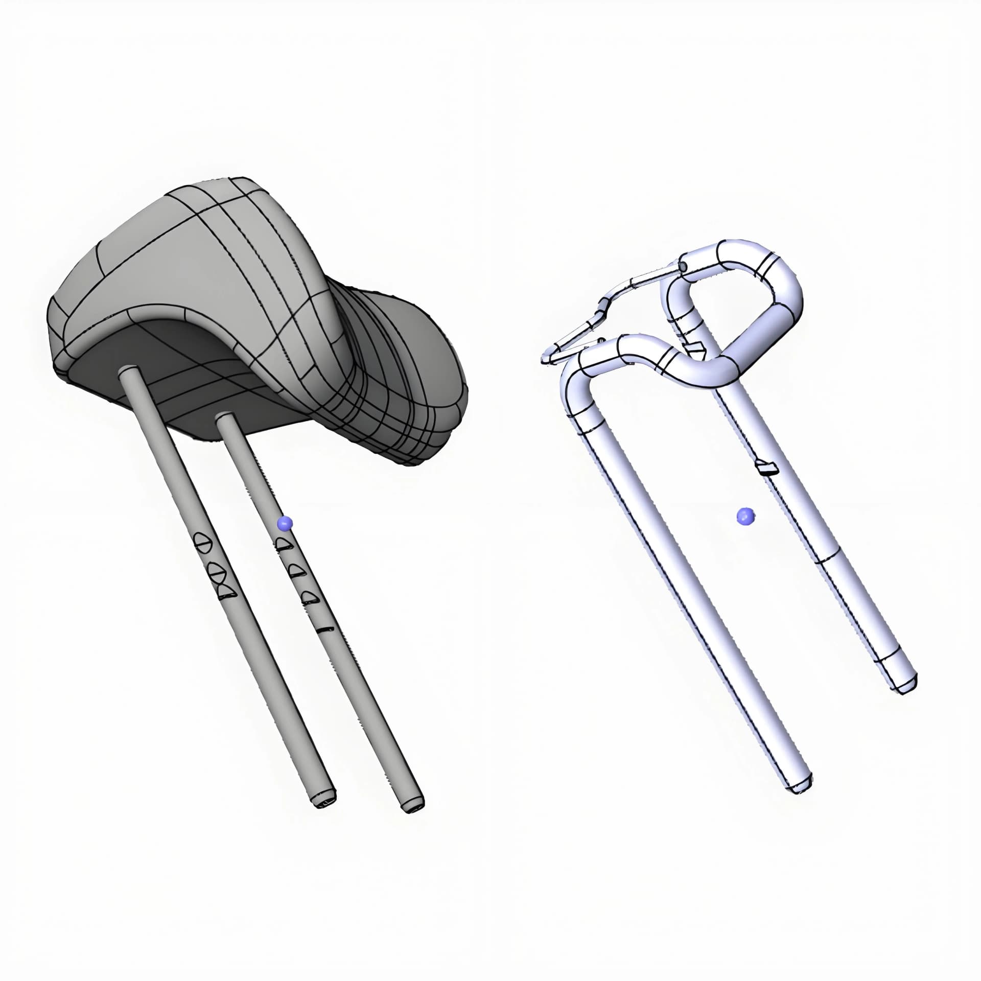 Universal Car Headrest Rod - Hydraulic Pressed, Compatible with Sedan/SUV/Truck Seat Accessories
