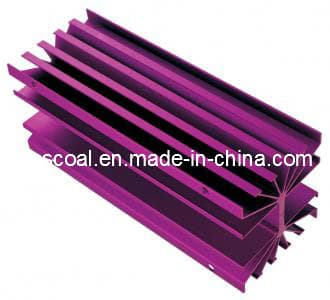 Customized Anodizing Purple Aluminium Heatsink with CNC Machining