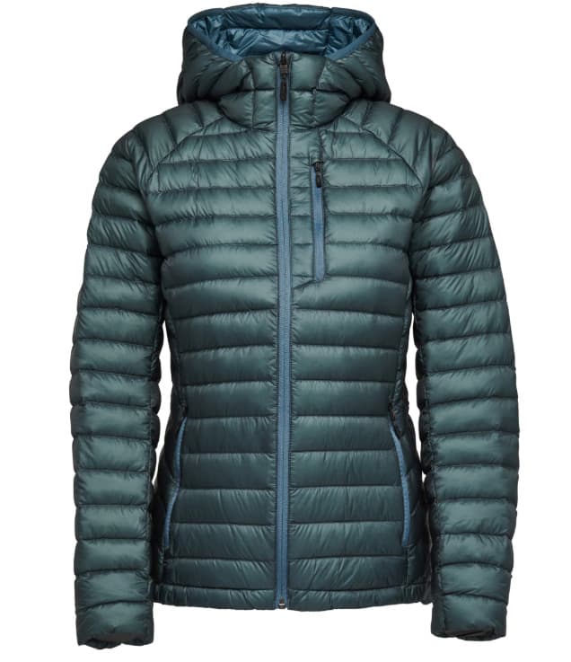 Women Warm Durable Windproof Breathable Deploy Down Hooded Jacket for Skiing