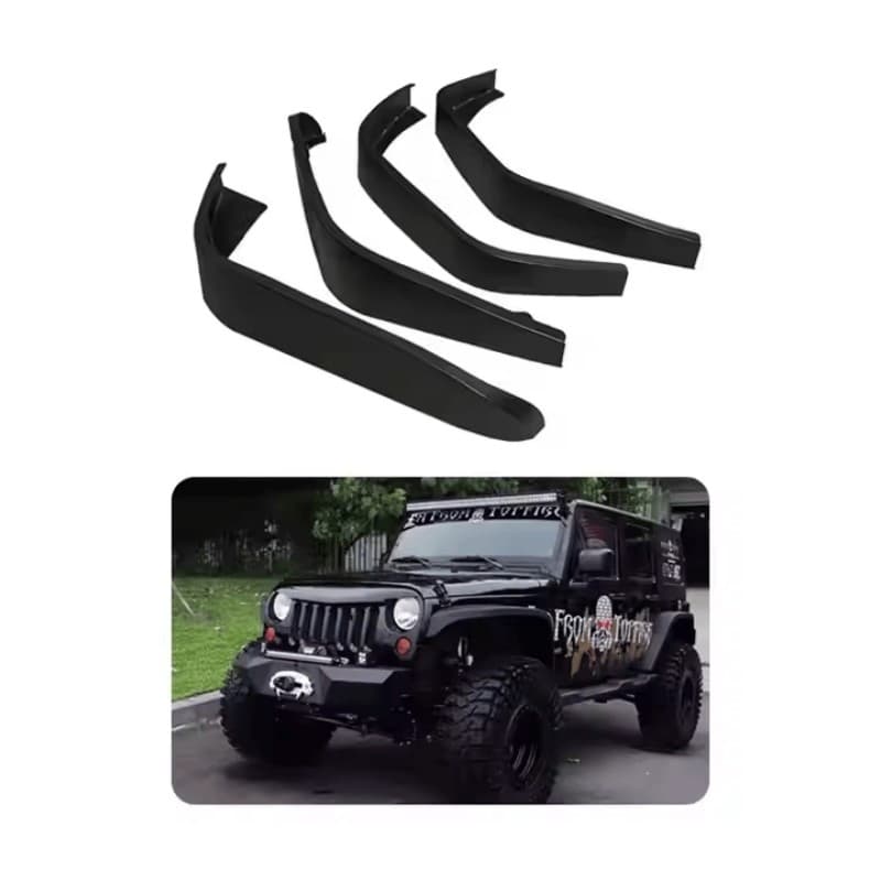 4X4 Accessories Aluminum Front Rear Fender Flares for Jeep Wrangler