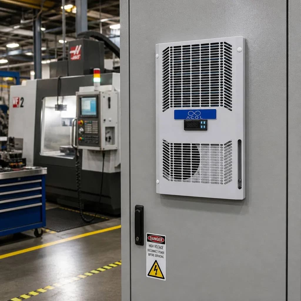 Compact Energy-Saving 230V Intelligent Cabinet Cooler for Server Racks and Automation Panels