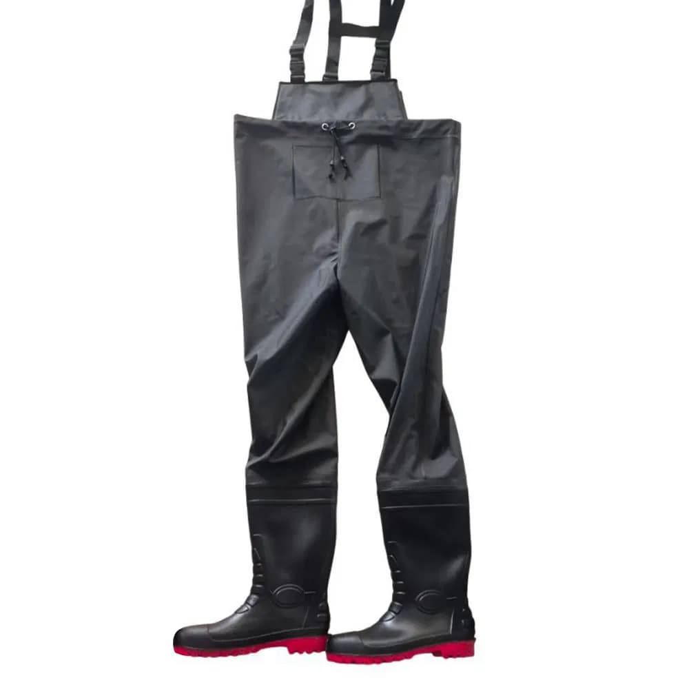 0.45mm/0.65mm Thickness Waterproof Protective Steel Toecap PVC Fishing Clothes Chest Waders