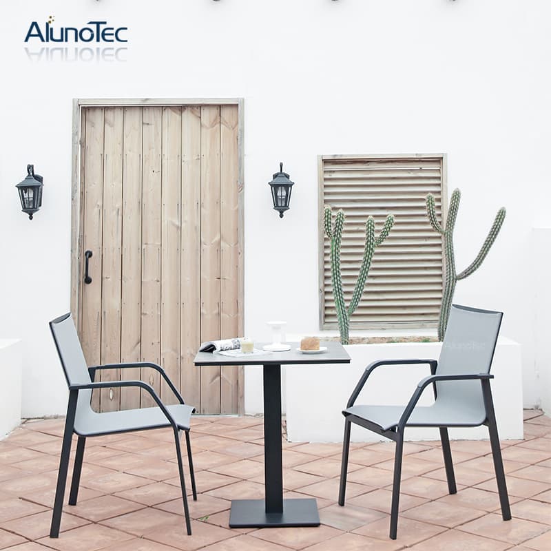 Outdoor Round Coffee Table White 2 Seat Chairs Garden Patio Furniture Set