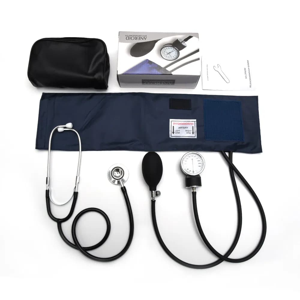 Mechanical Blood Pressure Monitor Aneroid Sphygmomanomete with Stethoscope