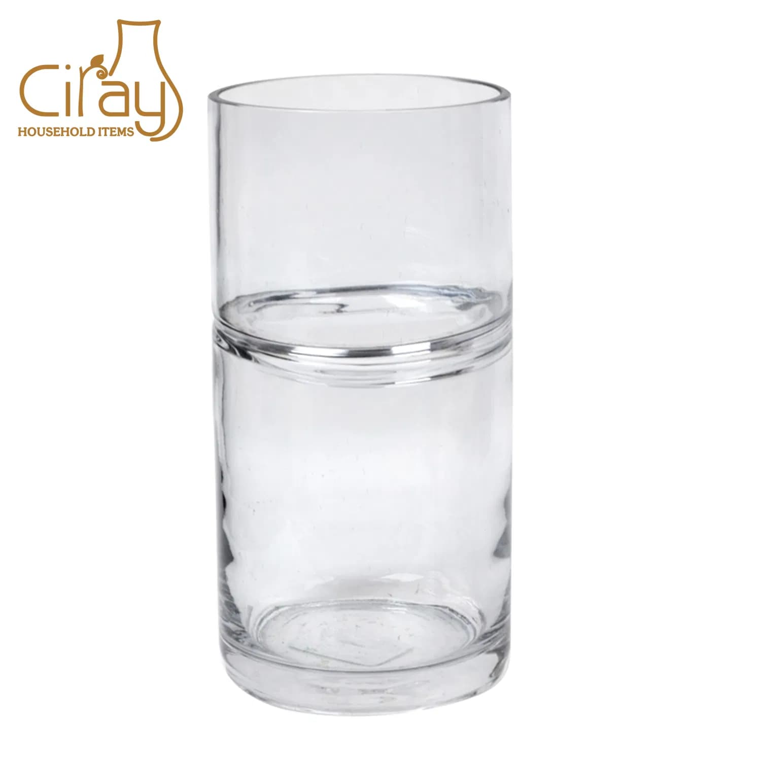 Crystal High Quality Customized Size Straight Cylinder Glass Vase