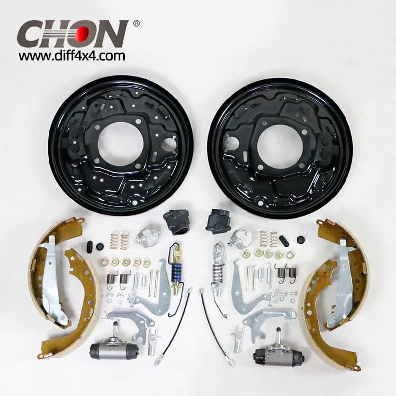 Rear Drum Brake Wheel Cylinder Backing Plate Brake Shoes for Land Cruiser Fj79 100 105