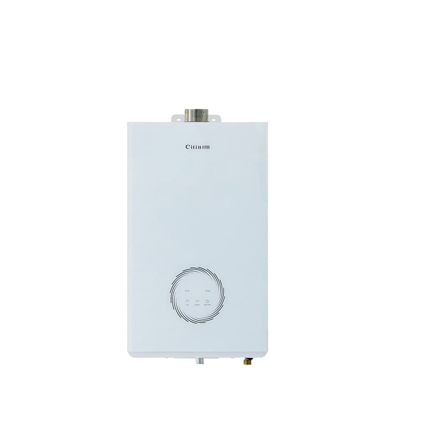 12L Glass Panel Gas Water Heater Copper Tank Home Instant Hot Water Heater