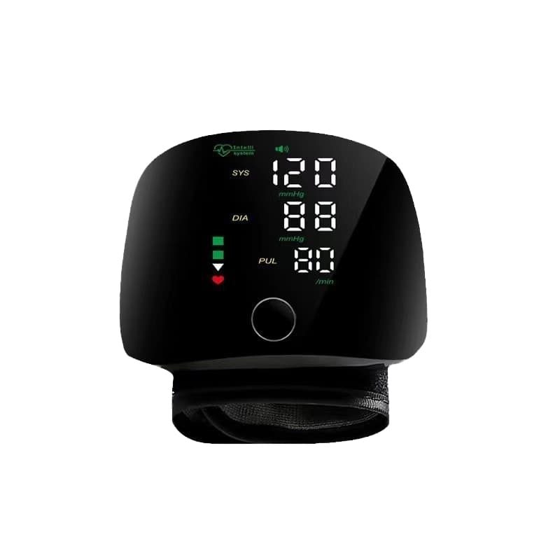 Electric Digital Ambulatory Automatic Wrist Blood Pressure Monitor Sphygmomanometer for Home Use (CE)