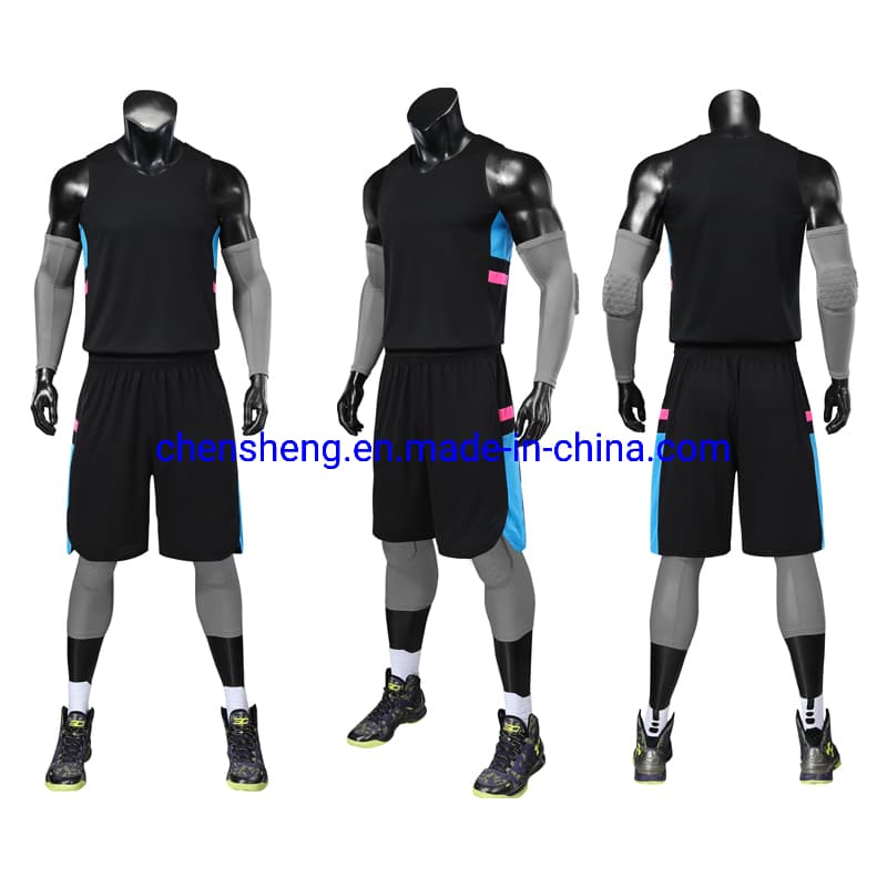 Custom Made 100% Polyester Basketball Jersey Dry Fit Basketball Suit for Sport